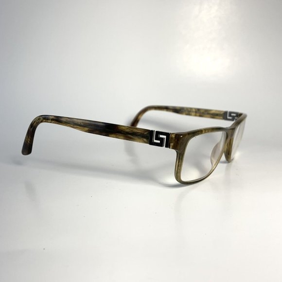 Versace MOD.3211 5143 Eyeglasses Frames Green Tortoise Rectangular 53-17-145 - Picture 2 of 7